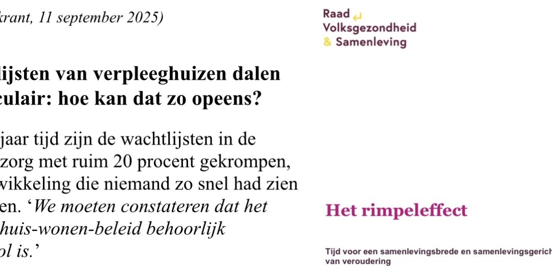 Stabilisatie intramurale verpleeghuiszorg kan alleen met extra vereisten extramuraal