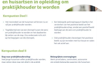 Kantelpunt van het praktijkhouderschap