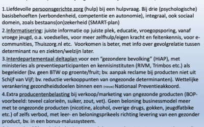 Preventiemaatregelen vragen (wél) een koerswijziging kabinet