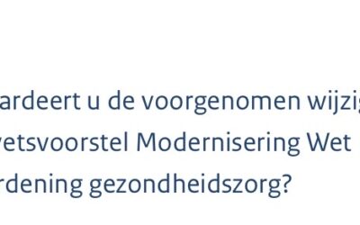 Voorgenomen wijzigingen Wmg niet de zaken met hoogste prioriteit