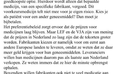 Apothekerscampagne medicijntekorten stuit op verzet zorgverzekeraars