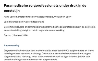 Paramedische zorg: meer hulpvragen, weinig waardering